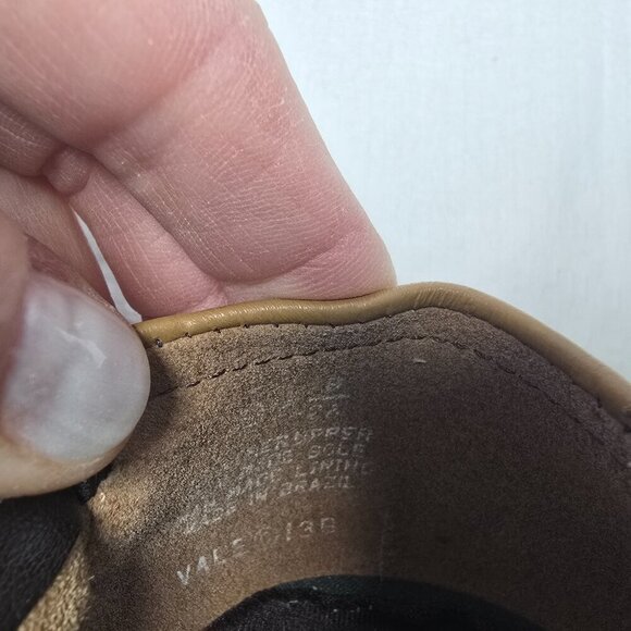 WOMENS EASY SPIRIT CLOSER COMFORT LOAFER SHOE LIGHT BROWN LEATHER SIZE 8 EUC - Picture 4 of 7